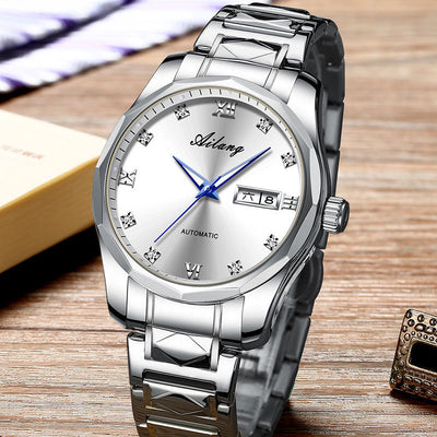 Reloj Automático de Acero Inoxidable para Hombre con Luminosidad y Resistencia al Agua