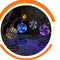 Lámpara Decorativa LED con Bola de Ratán y Alambre de Cobre