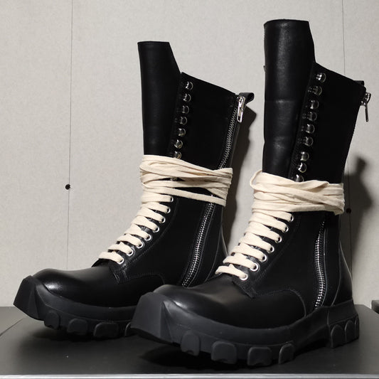 Botas Casuales para Hombre en Cuero Genuino con Doble Cierre - Image 2