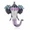 Oil Drop Retro Enamel Color Elephant Mini XZ4958A