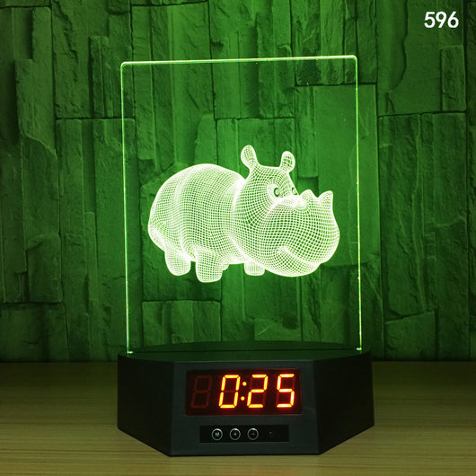 Lámpara LED Delfín 3D con Carga Inalámbrica - Luz Nocturna Brillante - Image 10
