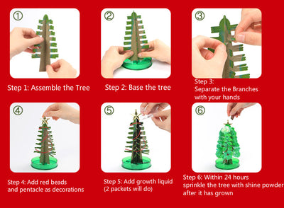 Árbol de Navidad Mágico Creciente de Papel - Image 5
