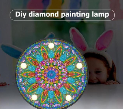 Cuadro de Diamantes con Luz Nocturna Integrada
