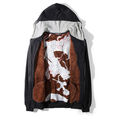 Sudadera Roja con Bordado de Dragón - Image 3
