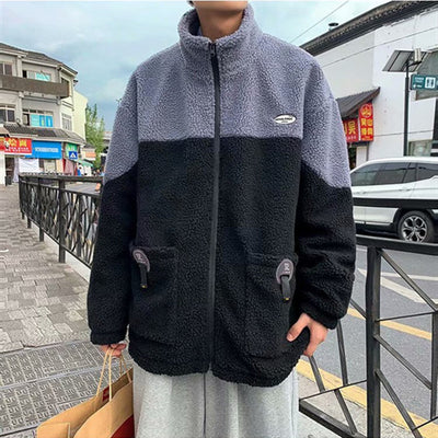 Abrigo de Lana Grueso Estilo Hong Kong Hombre Corte Suelto Versión Coreana - Image 3