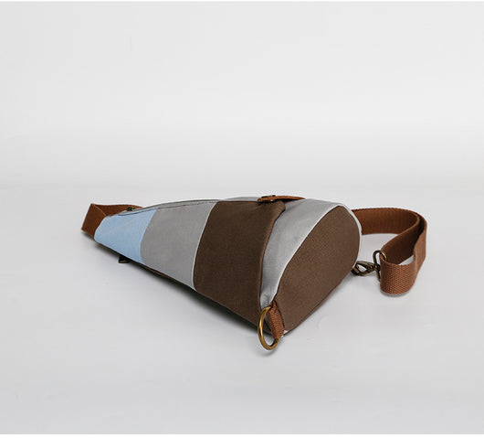 Bolsa de Pecho Crossbody Canvas con Diseño Bicolor - Image 5