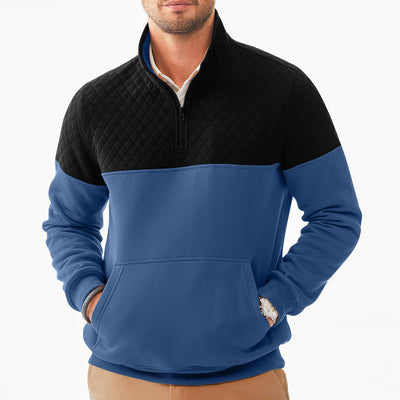 Sudadera con Capucha Color Block Casual para Hombre - Image 48