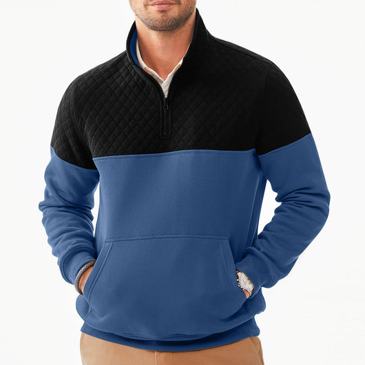 Sudadera con Capucha Color Block Casual para Hombre - Image 48