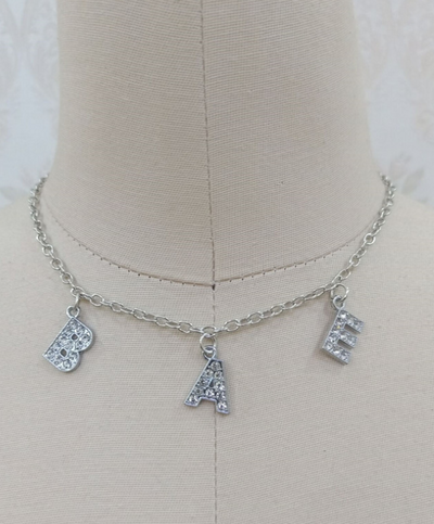 Collar Colgante con Inicial y Diamantes - Image 2