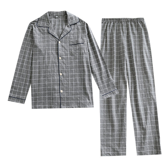 Pijama Cuadros Otoño Manga Larga Talla Grande Cómodo - Image 3