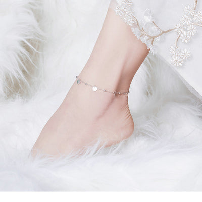 Pulsera de Tobillo Plata 925 Chapada en Oro Blanco - Image 20