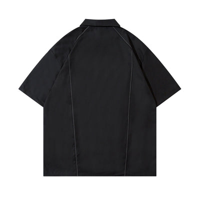 Camisa Manga Corta con Cierre para Hombre y Mujer - Image 2