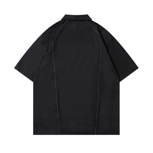Camisa Manga Corta con Cierre para Hombre y Mujer - Image 2