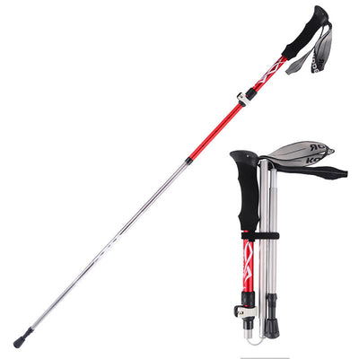 Bastones de Trekking Plegables de Aluminio con Cierre Externo - 5 Secciones Portátiles - Image 15