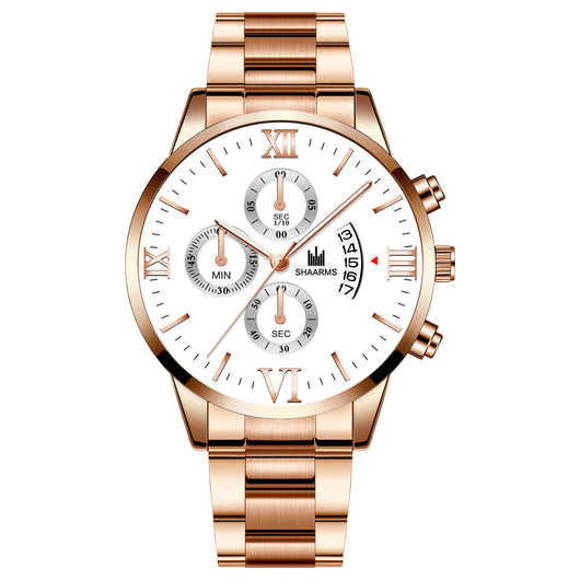 Reloj de Acero Inoxidable para Hombre con Calendario y Movimiento de Cuarzo - Image 18