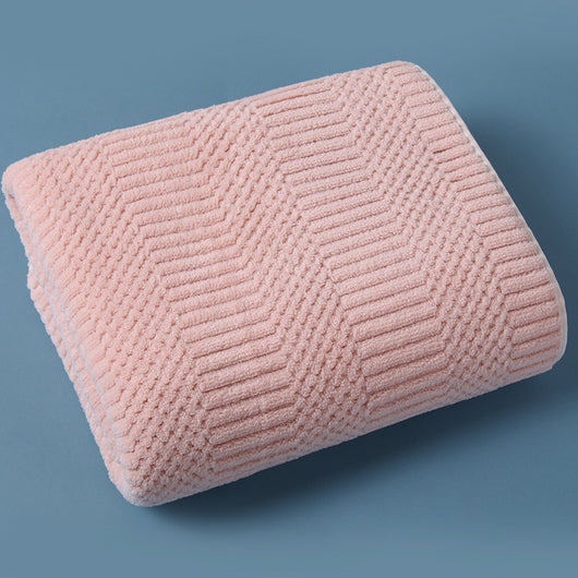 Toalla de Baño de Felpa de Coral a Rayas - Absorción Rápida y Secado Ultrarrápido - Image 5