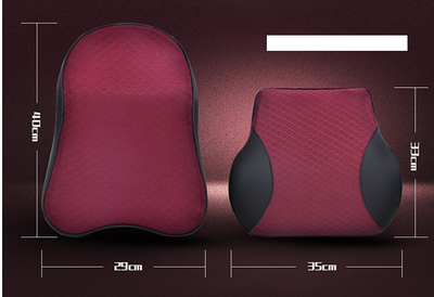 Almohada Cervical de Espuma Viscoelástica con Soporte Lumbar para Auto y Oficina - Image 4