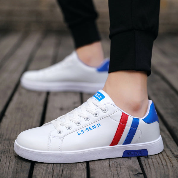 Zapatos Blancos Casuales para Hombre con Suela Plana