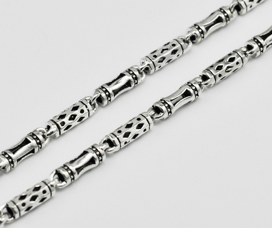 Collar de Plata 925 para Hombre - Cadena Gruesa Estilo Retro