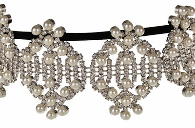 Collar de Perlas con Cristales Brillantes - Image 2