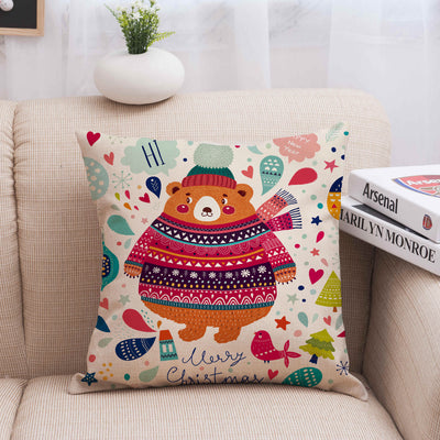 Funda de Almohada Navideña en Lino - Image 37