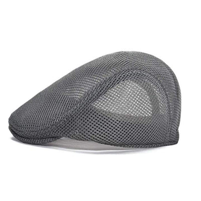 Boina Ajustable de Malla Estilo Newsboy - Gorra Plana Vintage - Image 7