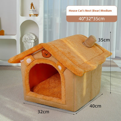 Cama Térmica para Mascotas - Casa Acogedora 4 Estaciones Desmontable y Lavable - Image 5