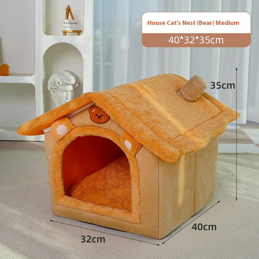 Cama Térmica para Mascotas - Casa Acogedora 4 Estaciones Desmontable y Lavable - Image 5