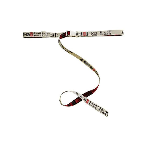 Cinturón Ajustable Hip-Hop Unisex con Hebilla de Viento y Bordado de Poesía Antigua China - Image 8