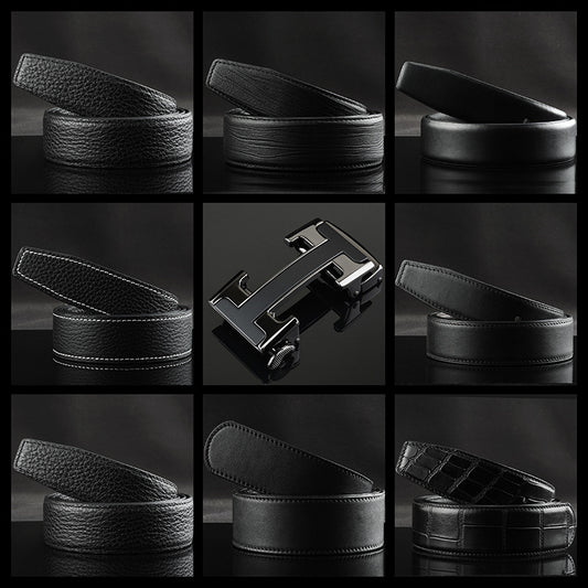 Cinturón de Cuero para Hombre con Hebilla Automática - Image 2