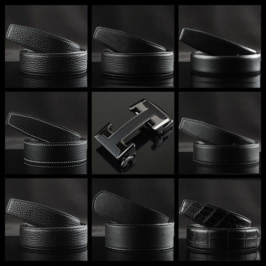 Cinturón de Cuero para Hombre con Hebilla Automática - Image 2