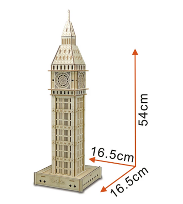 Puzzle 3D de Madera - Modelo DIY Armable