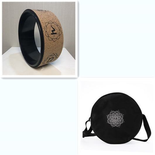 Rueda de Yoga en Corcho con Diseño de Veta de Madera - Image 3