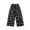 Pantalones Anchos con Estampado de Mariposas y Ositos
