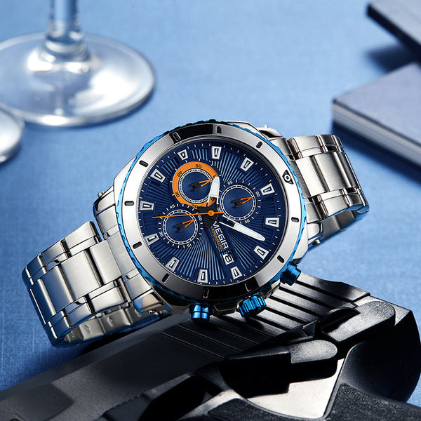 Reloj de Cuarzo en Acero Inoxidable para Hombre