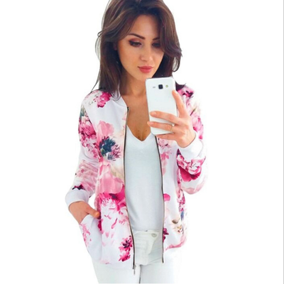 Chaqueta Corta Estampada de Manga Larga - Image 4