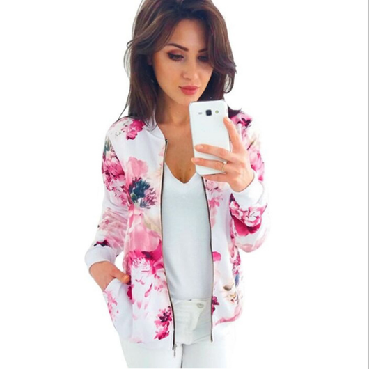 Chaqueta Corta Estampada de Manga Larga - Image 4