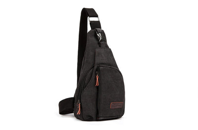 Bolsa Bandolera de Lona para Hombre - Mochila Pecho Casual - Image 3