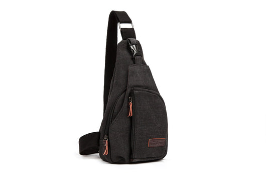 Bolsa Bandolera de Lona para Hombre - Mochila Pecho Casual - Image 3