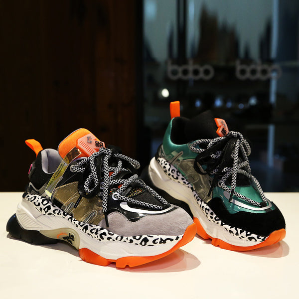 Zapatos Tipo Daddy Shoes con Suela Gruesa y Malla Transpirable