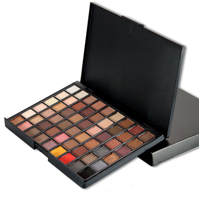 Paleta de 54 Sombras Profesional - Acabados Mate y Shimmer para Maquillaje Natural - Image 9