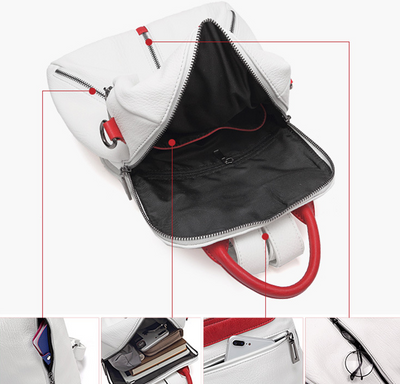 Mochila de Cuero Suave Antirrobo con Estilo Aventurero - Image 5