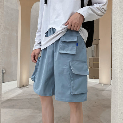 Pantalones Cortos Cargo Holgados de Múltiples Bolsillos para Hombre - Image 3