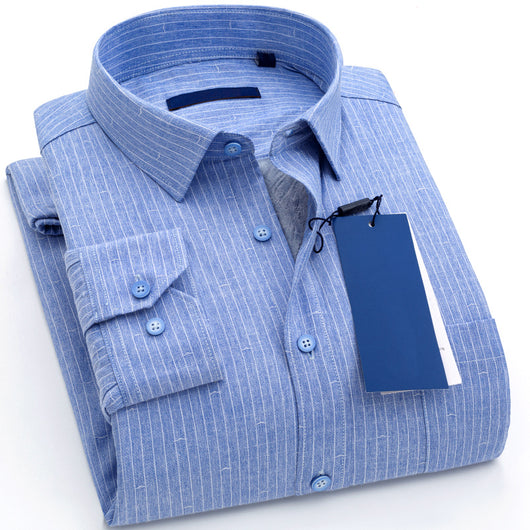 Camisa de Invierno para Hombre con Forro de Terciopelo - Estilo Casual Ejecutivo - Image 4