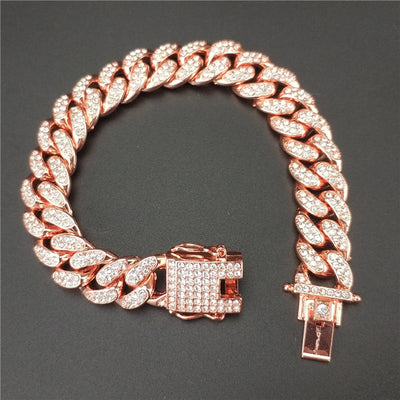 Pulsera Cadena Cubana de Acero Titanio para Hombre - Image 23