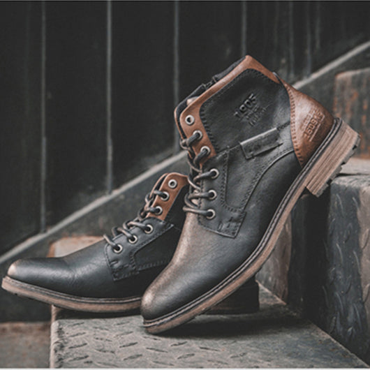 Botas Martin de Cuero Vintage para Hombre - Image 4