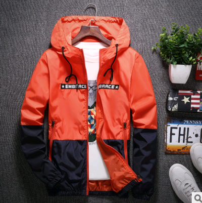 Chaqueta Delgada Impermeable con Capucha para Hombre - Abrigo Versátil Primavera Otoño - Image 6