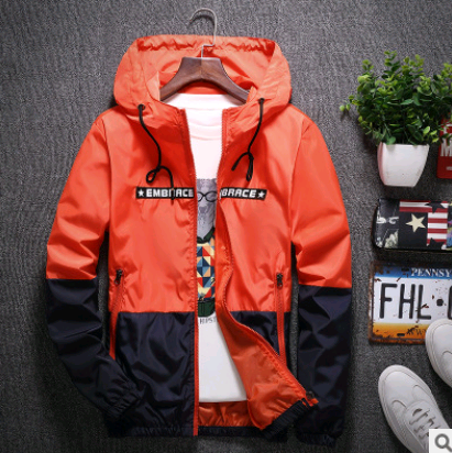 Chaqueta Delgada Impermeable con Capucha para Hombre - Abrigo Versátil Primavera Otoño - Image 6