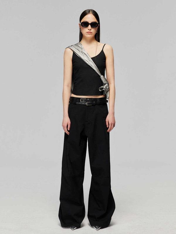 Pantalones Anchos de Algodón Puro - Corte Recto y Casual
