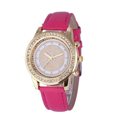 Reloj Pulsera de Cristal Geneva para Mujer - Acero Inoxidable Cuarzo - Image 8